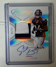 2025 Panini Flawless CHAMP BAILEY Distinguished Patch Auto #/20 Broncos On-Card