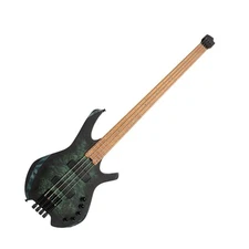 Cort SPACE4SDG Space 4 Headless Bass Guitar. Star Dust Green
