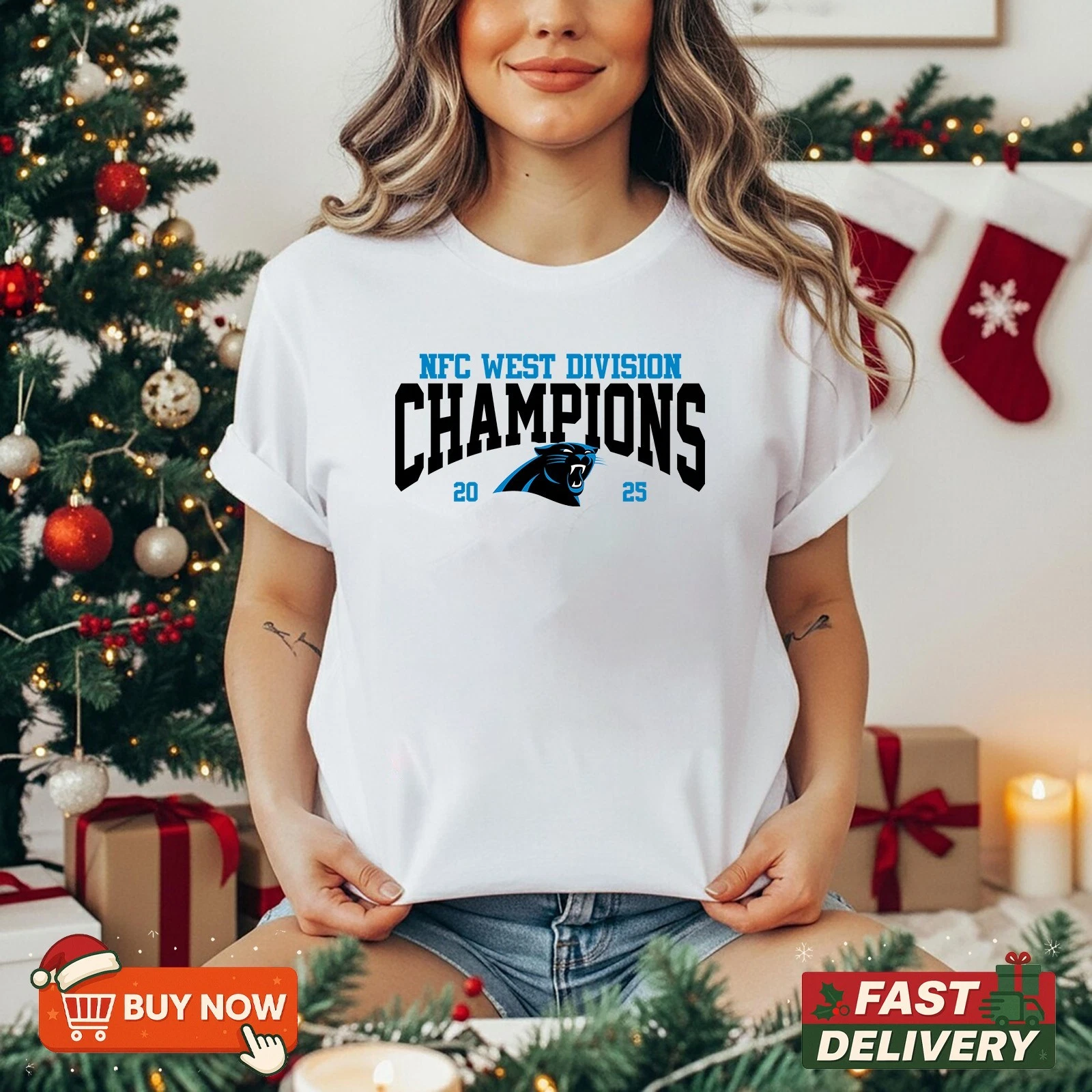 Carolina Panthers NFC West Champions 2025 TShirt