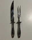 Vintage International Silver Prelude Sterling Silver Carving Knife and Fork