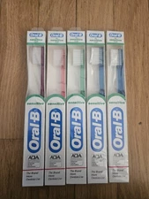 Vintage 1990s Oral B Toothbrushes For Sensitive Teeth Lot Of 5