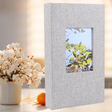 Fabric Photo Album 4X6 300 Pockets,Large Capacity Photo Book Slip-In Picture Alb