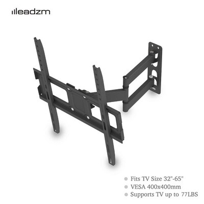 Full Motion TV Wall Mount Swivel Bracket Tilt 32 42 46 50 55 60 65'' Flat Screen