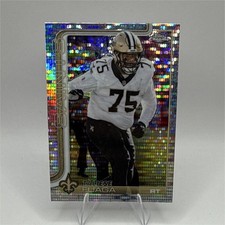2025 Topps Chrome Taliese Fuaga Pulsar Refractor Parallel New Orleans Saints NFL