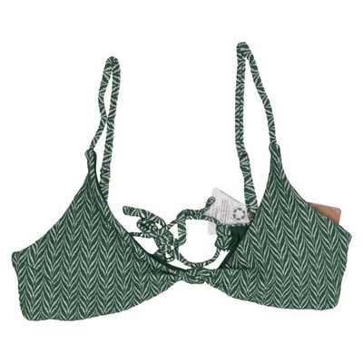Berlook, Bikinioberteil, Größe: L, Grün/Weiß, Elasthan/Polyamid/Polyester #gLx