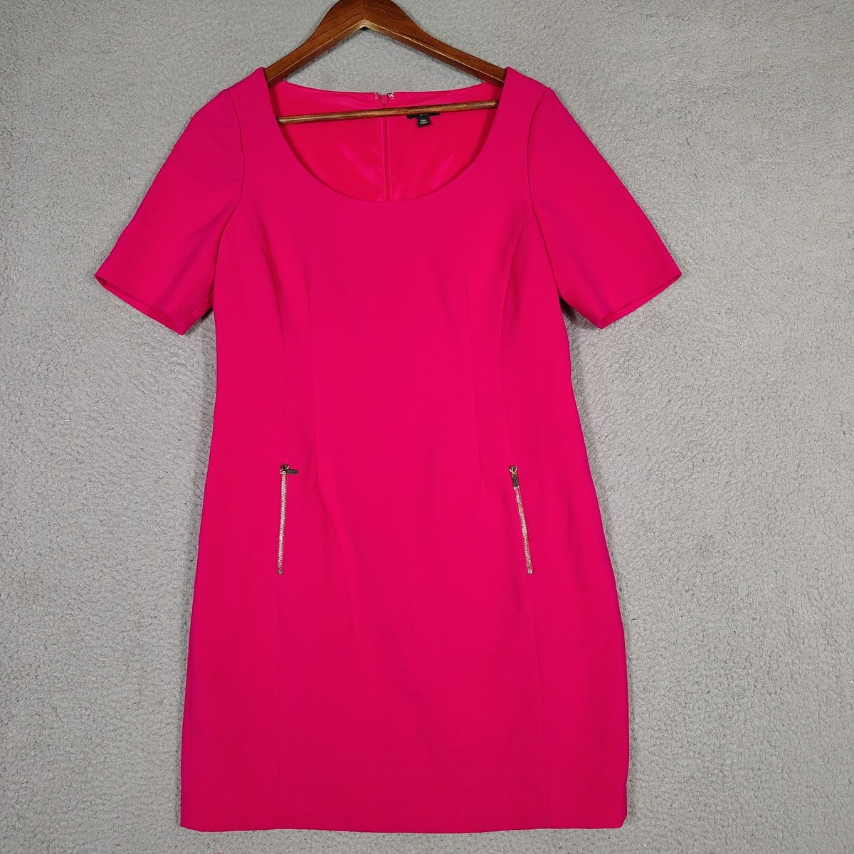 Ann Taylor Mini Shift Dress Women's 10 Petite Pink Lined Short Sleeve Preppy | eBay Ann Taylor Mini Shift Dress Women's 10 Petite Pink Lined Short Sleeve Preppy | eBay