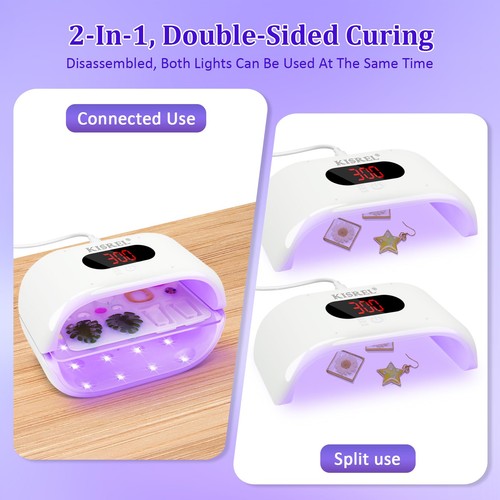 UV Light for Resin Large Double-Sided Light with UV Flashlight 2-in-1 Detacha... - Picture 3 of 8