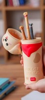Legami Fur-Ever-Friends Set - 3 LöSchbare Gelstifte + Kawaii FedermäPpchen
