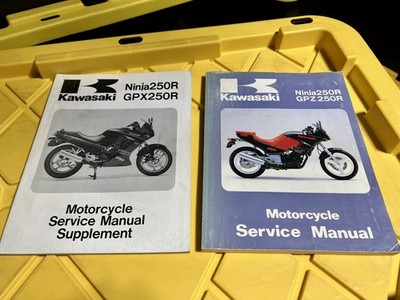 Kawasaki  Genuine Workshop Manuals 1986-1987 NINJA 250R GPX GPZ EX250J8F
