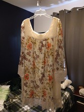 Jovovich-Hawk for Target Floral Boho Tunic Dress Shirt