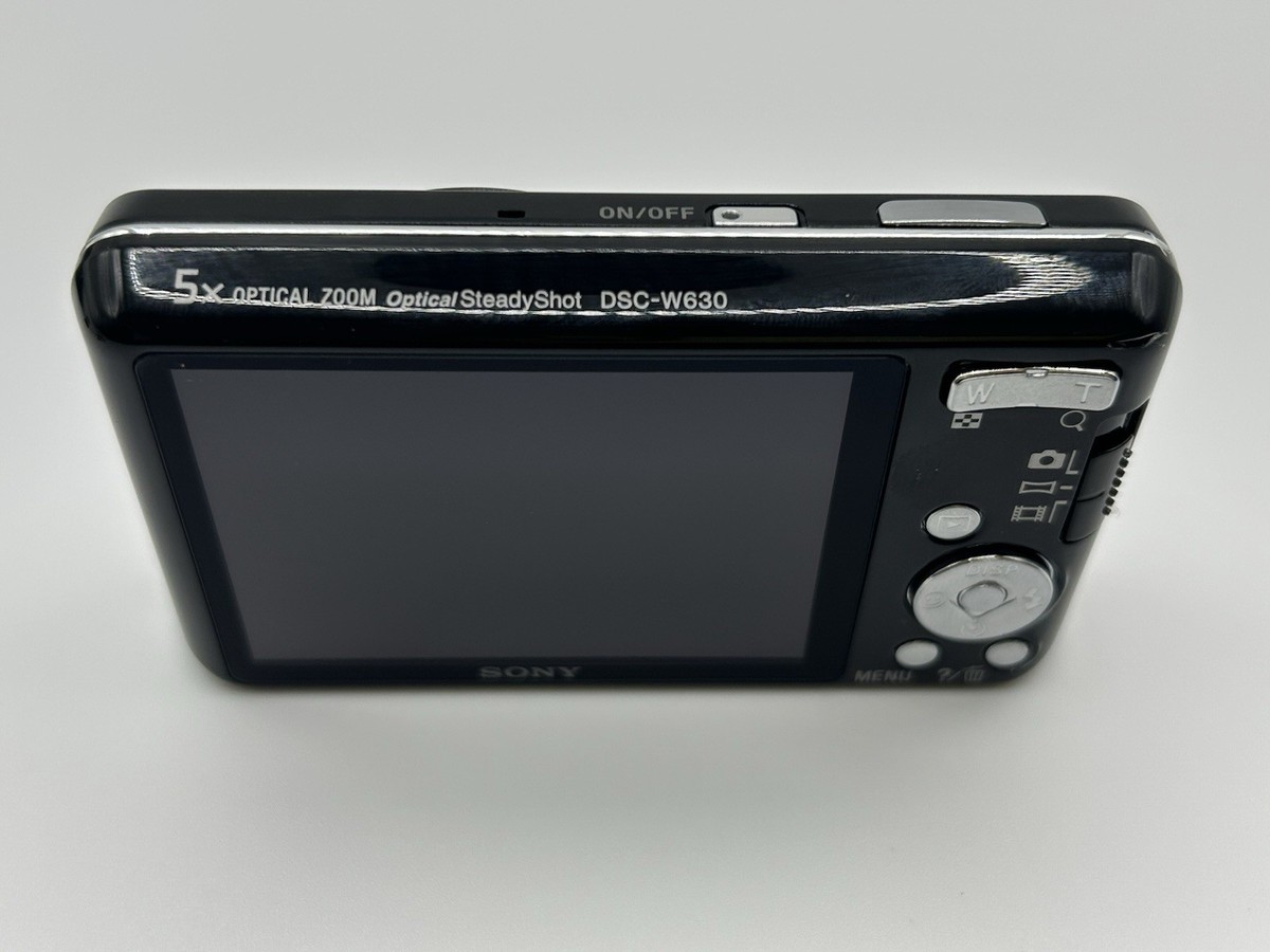 Sony Cyber-shot DSC-W630 Black 5x Zoom Digital Camera with