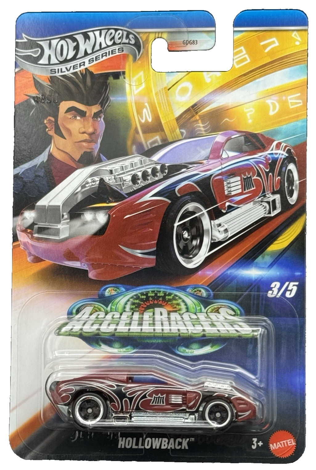Hot Wheels Silver Series 2025 HW AcceleRacers 3/5 Hollowback VHTF!