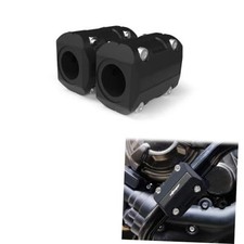 1 Pair 22mm/25mm/28mm Motorcycle Engine Guard Bumper Crash Bar Black