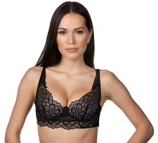 Womens Lace Overlay Underwire Bra