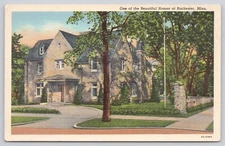 Postcard One of the Beautiful Homes at Rochester Minnesota