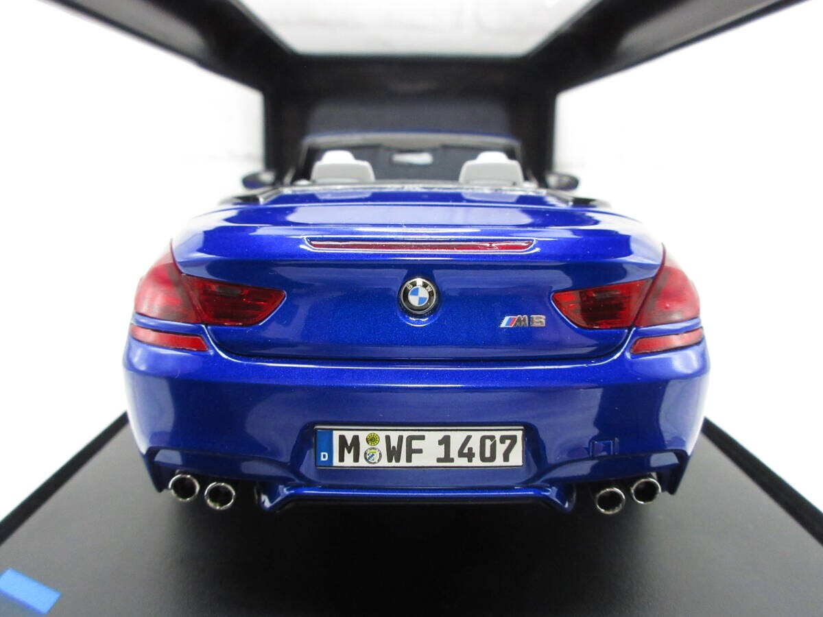 希少！BMW M6 Convertible ミニカー Kyosho 1:18 Boxed BMW M6 Convertible Dealer Model Blue - NEW