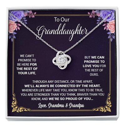 To Our Granddaughter Necklace, Birthday Gift For Granddaughter, Jewelry