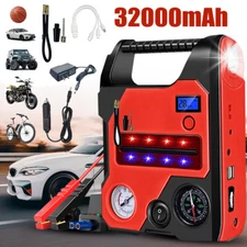 Car Jump Starter with Air Compressor Air Pump Battery Charger Power Bank 1200A 