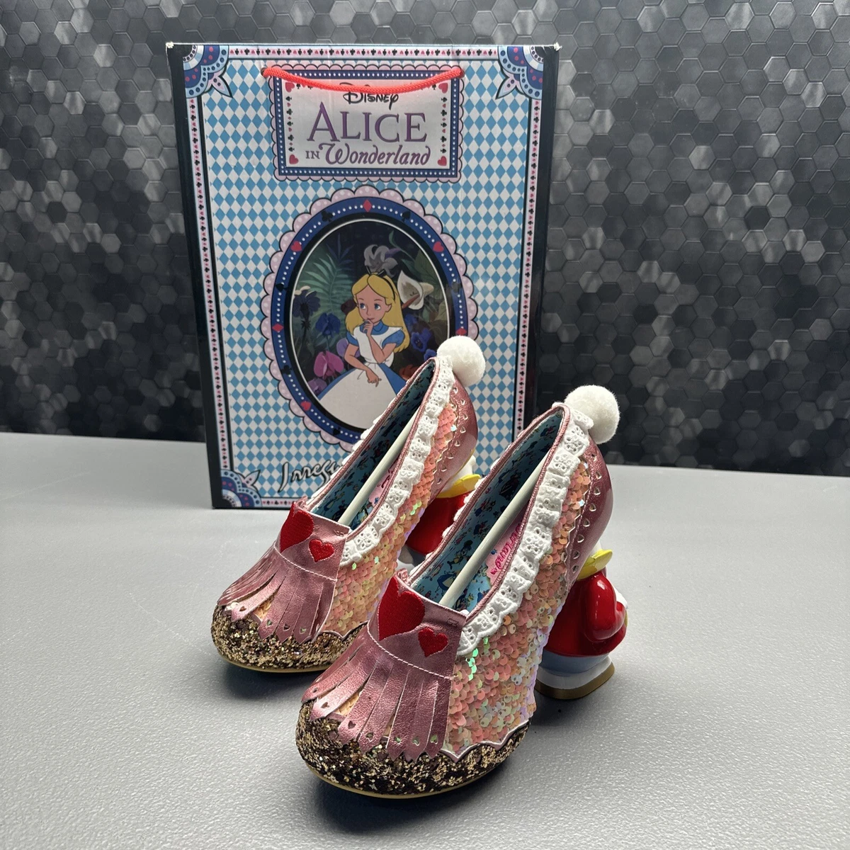 Alice In Wonderland Irregular Choice WHITE RABBIT SHOES NEW IN BOX