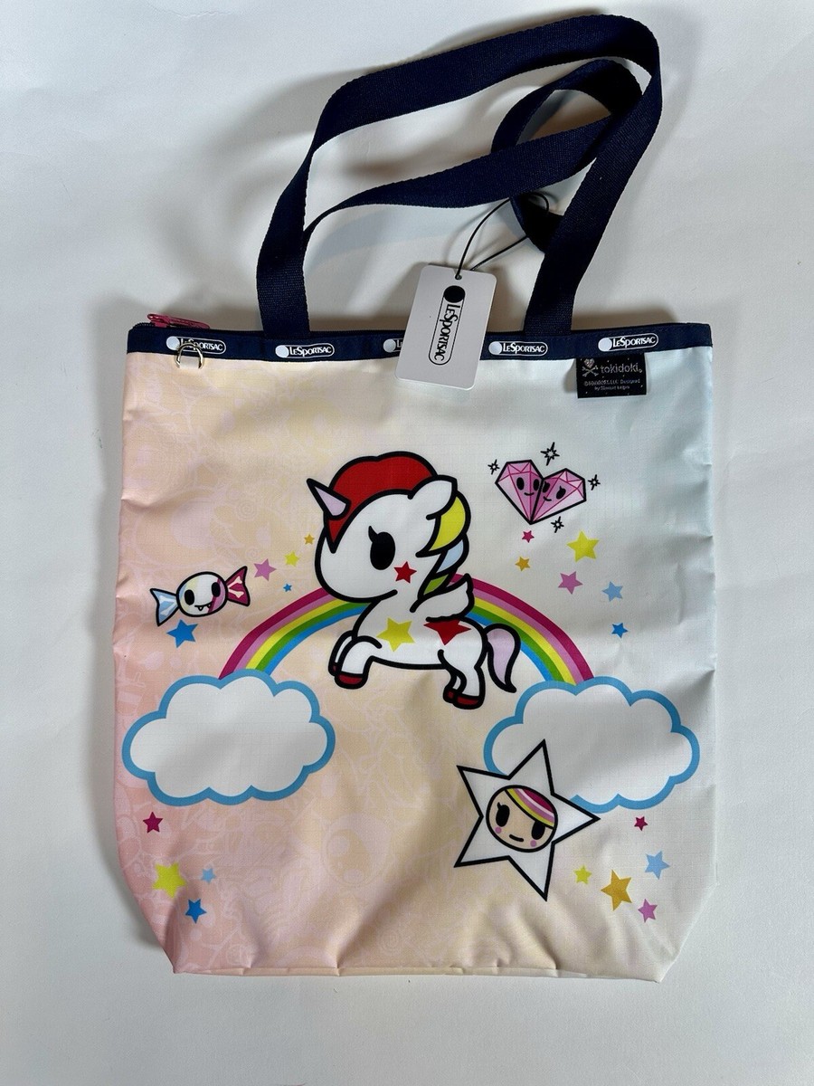 LeSportsac Tokidoki Daily Tote Bag, Rainbow Unicorn With