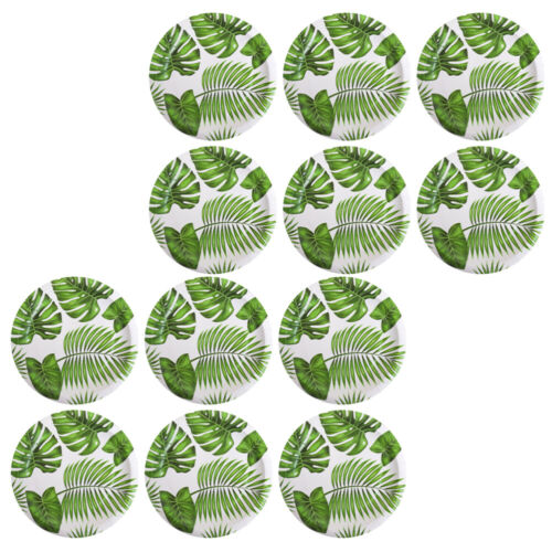  30 Pcs Appetizer Dish Container Tropical Party Supplies Paper Plate Jungle - Picture 1 of 12
