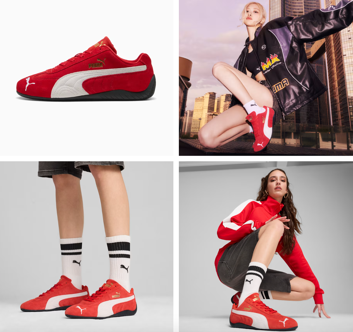 NEW Women's Puma Speedcat OG Shoes 400986 02 Red Dua Lipa Emily
