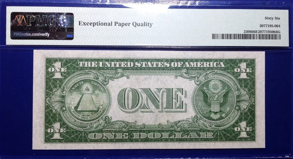 1935A $1 N. Africa-WWII Emergency Issue Fr-2306 PMG66 Gem EPQ - Image 2 of 2