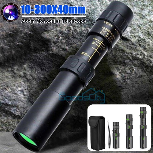 10-300X40mm Zoom HD Military Powerful Monocular Handheld Optics Telescope+Case - Picture 3 of 17