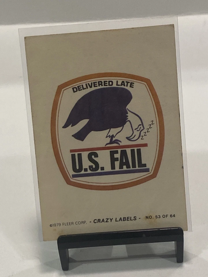 Fleer Crazy Labels 1979 Sunburnt (EE. UU. Fail Back) #44 Foto 2 de 2
