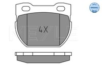 Meyle 025 234 7118 Brake Pad Set, Disc Brake For Land Rover