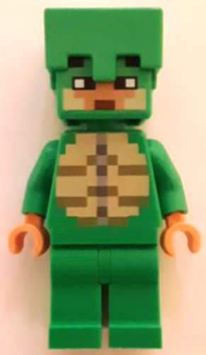 Lego Minecraft Turtle Skin Warrior min162 (From 21254) Minifigure Figurine New - Bild 1 von 1