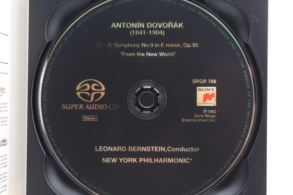 SACD Single Layer Dvorak Symphony No. 9 Leonard Bernstein Sony Japan Press Foto 4 de 4