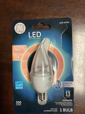 GE LED 40 w Replacement 4 w Soft White Bulb 3000-Lumens Dimmable Lasts 13 Years