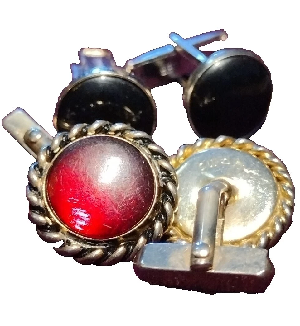 Gemelos amatista de vidrio para hombres