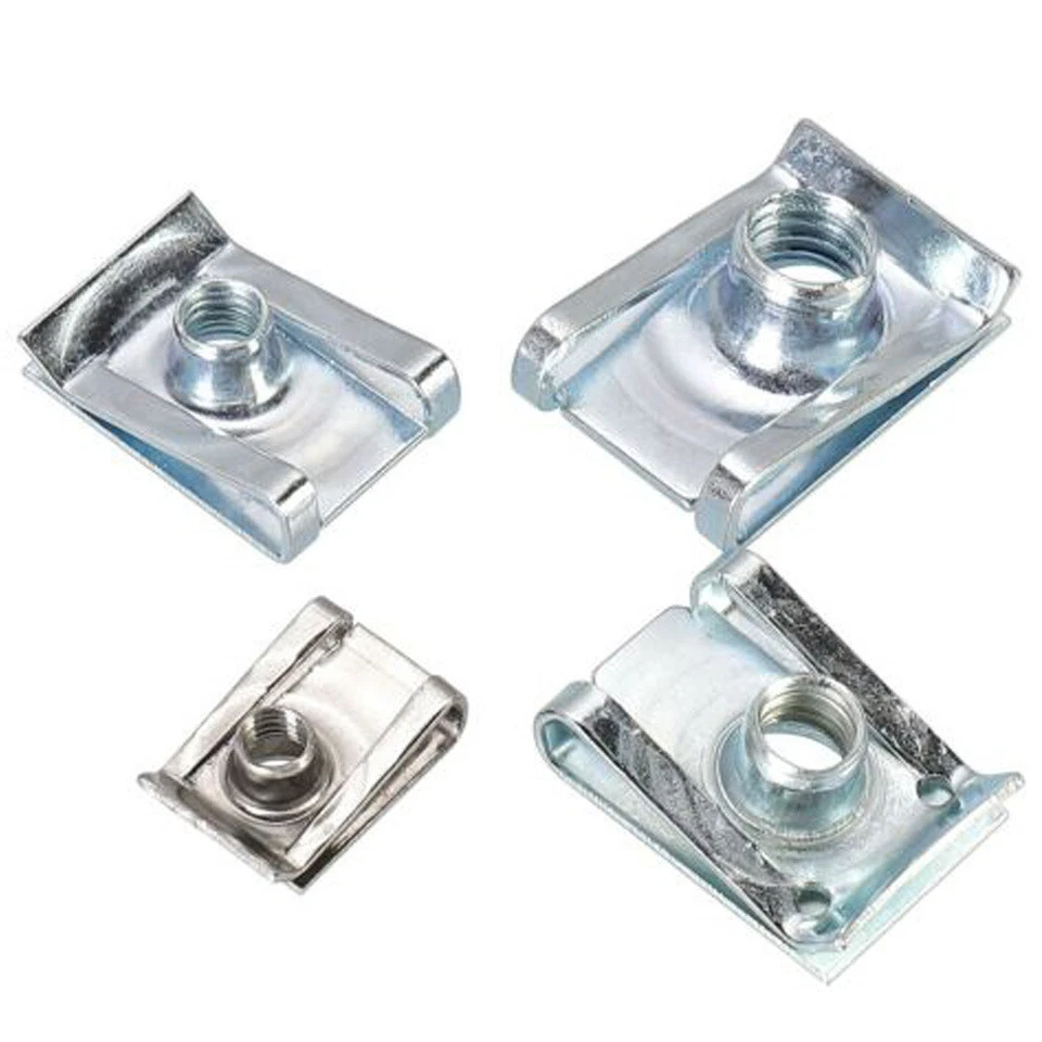 80x Blechmuttern Schnappmutter Gewinde Clip Mutter Sortiment Set M4 M5 M6 M8 - Bild 3 von 4