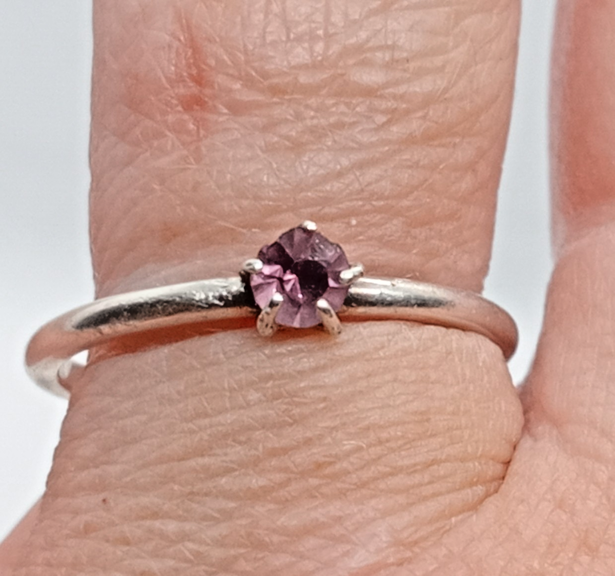 Pandora S925 ALE Silver Purple Stone 