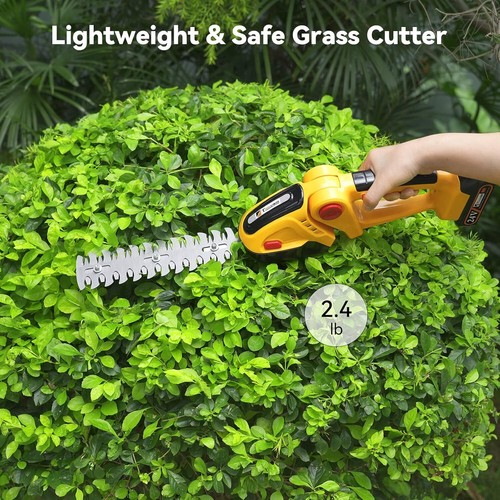 24V Cordless Grass Shear Shrubbery Trimmer 2 in 1 Hedge Shears/Grass Cutters Kit - Picture 8 of 17