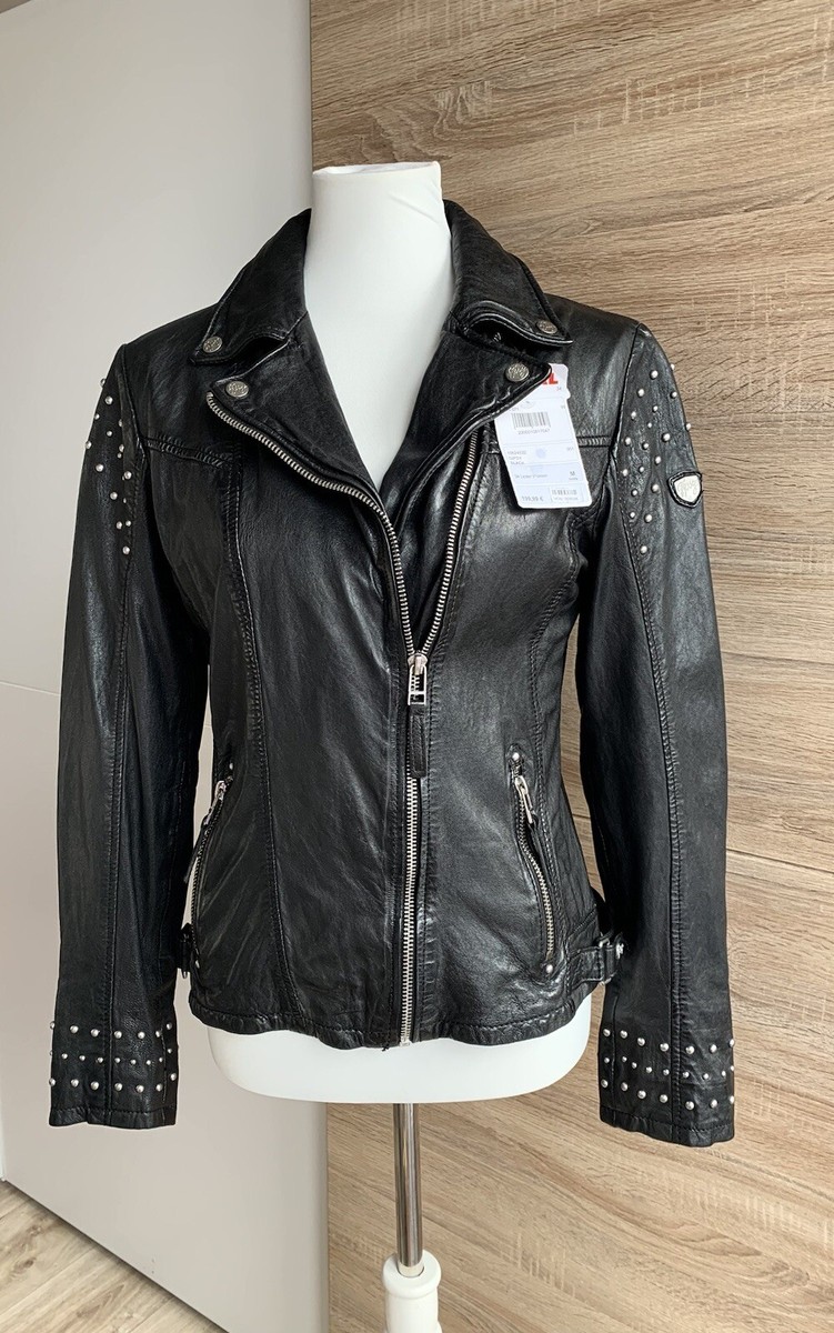Bikerjacke Gipsy Damen Lederjacke Schwarz Damen Lederjacke