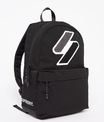 Superdry Code Montana Backpack Rucksack Black Graphic W9110532A | eBay