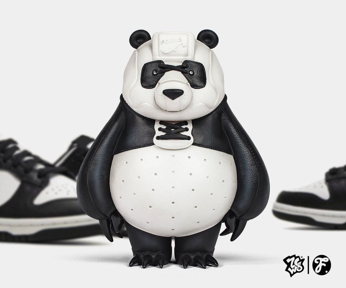 ZCWO×Fools Paradise PAUL PANDA ZCWO Fools Paradise Akkoii Taiketsu Panda Vinyl PVC H26CM Figure