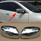 For Nissan Rogue X-Trail Chrome Side Door Rearview Mirror Cover Trim Accessories