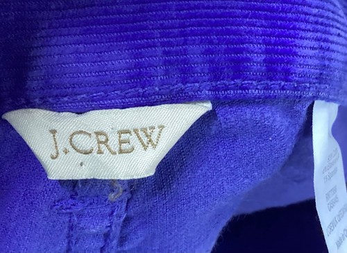 Ladies J.CREW Skinny Low Rise Blue Cords Jeans Size 8 W26 L30 (378G) - Picture 6 of 9