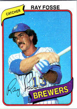 1980 Topps #327 Ray Fosse Milwaukee Brewers NM