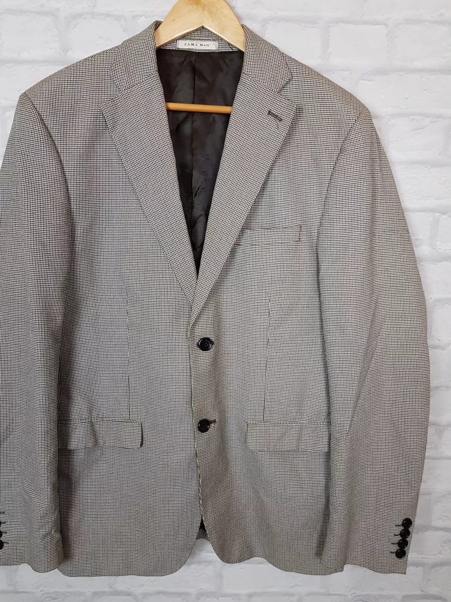 Zara dogtooth blazer cheap