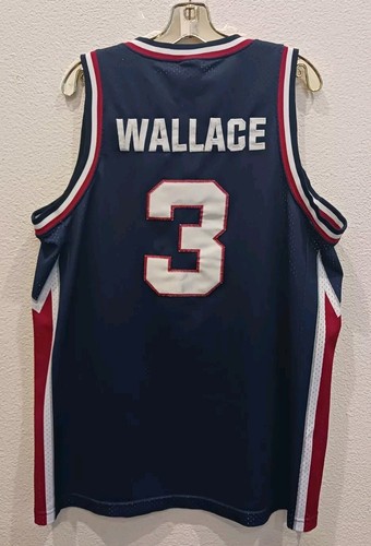 Ben Wallace #3 Detroit Pistons Blue Retro 1980 Nike L (Length+2) Stitched Jersey - Picture 2 of 5