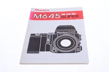 ✅ MAMIYA M645 SUPER CAMERA ORIGINAL HANDY INSTRUCTIONS MANUAL SWEDISH 134-2