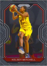 Kelsey Mitchell 2021 Panini Prizm WNBA Basketball Chrome Card #12 Indiana Fever
