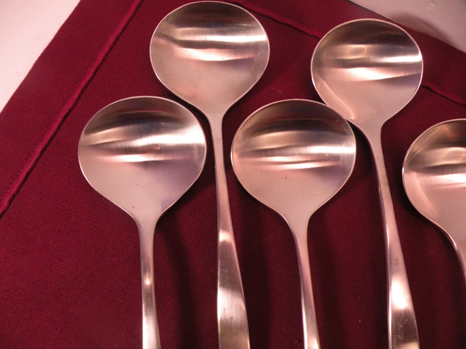 Conjunto de 6 colheres de sopa de aço inoxidável equilíbrio configurações gourmet 8 1/8" - Imagem 2 de 4