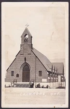 Circa1915 - 1930 Real Photo RPPC Postcard Church COCHRANE, Ontario, Canada