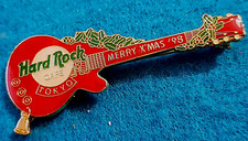 TOKYO XMAS 1998 GOLD BELL HOLLY RED RICKENBACKER GUITAR Hard Rock Cafe PIN